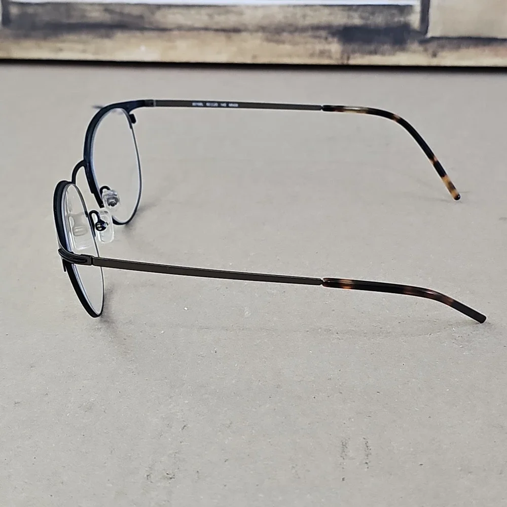 Morel France Eyeglasses Frames Only, 30168L, 50-20-145, Round Brown